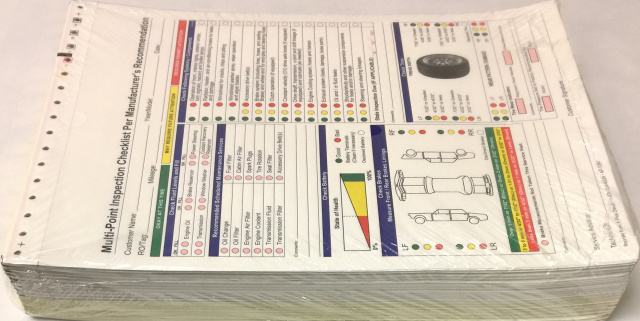A Plus Dealer Supplies Sells 2 Part Multi-Point Inspection Checklist ...
